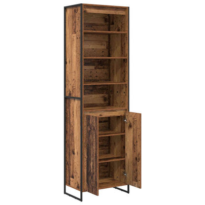 vidaXL Hohe Schränke 2 pcs Altholz 60 x 36 x 200 cm Holzwerkstoff