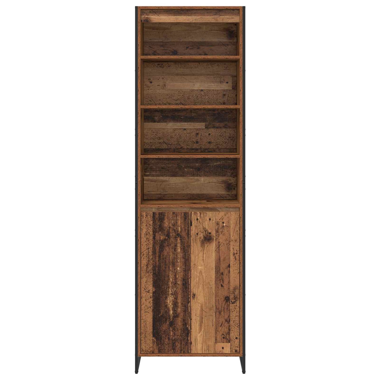 vidaXL Hohe Schränke 2 pcs Altholz 60 x 36 x 200 cm Holzwerkstoff