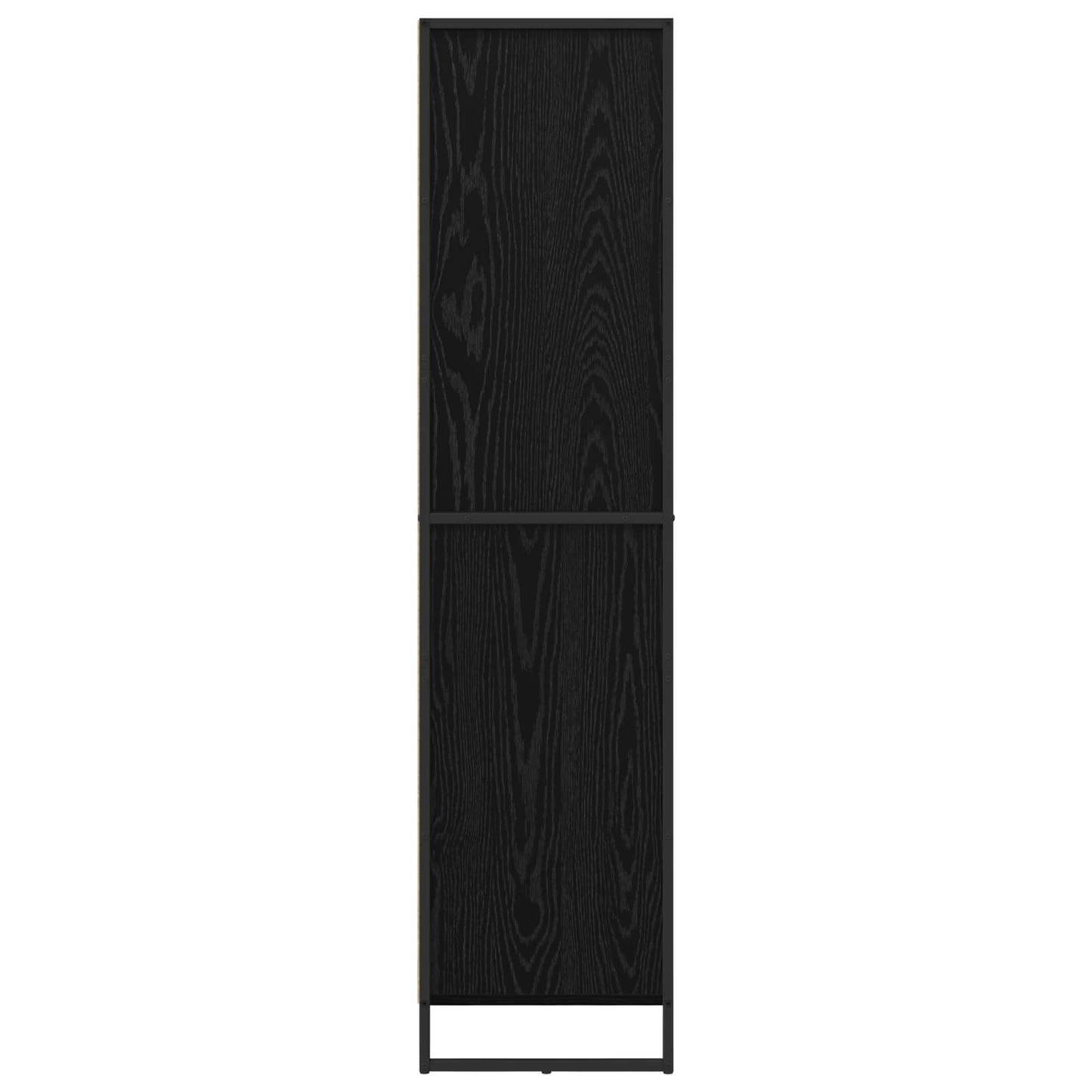 vidaXL Sideboard 2 pcs Schwarz Eichen-Optik 81 x 36 x 150.5 cm