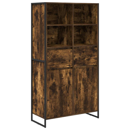 vidaXL Sideboard 2 pcs Raucharbe 81 x 36 x 150.5 cm Holzwerkstoff