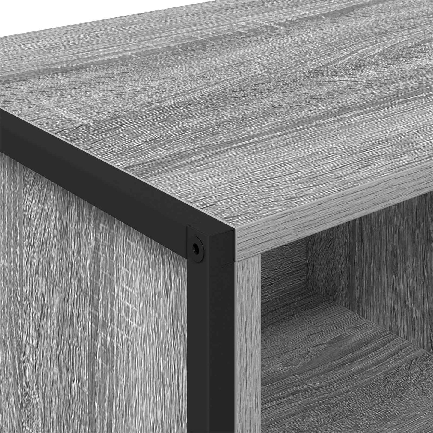 vidaXL Sideboard 2 pcs Graues Sonoma 81 x 36 x 150.5 cm Holzwerkstoff