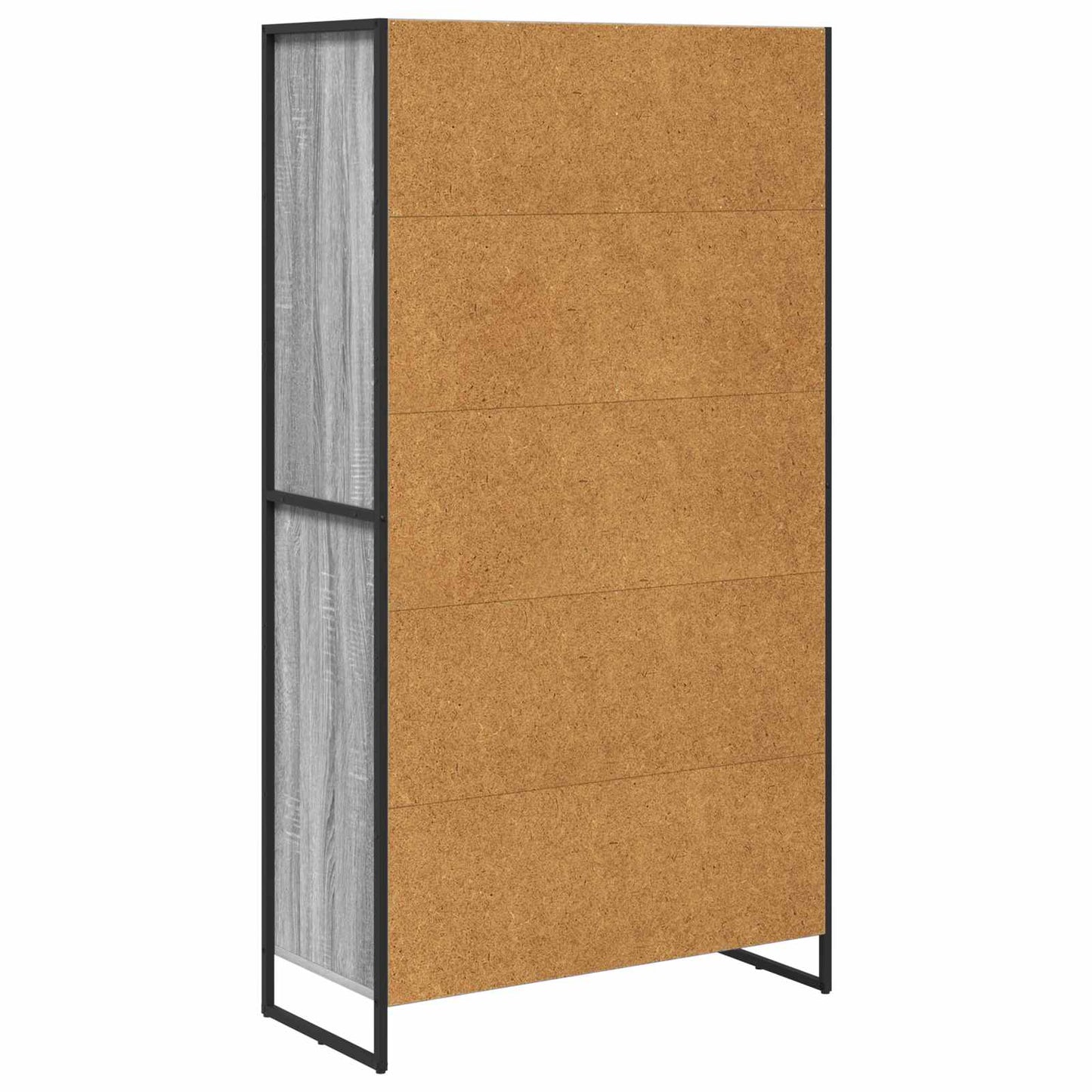 vidaXL Sideboard 2 pcs Graues Sonoma 81 x 36 x 150.5 cm Holzwerkstoff