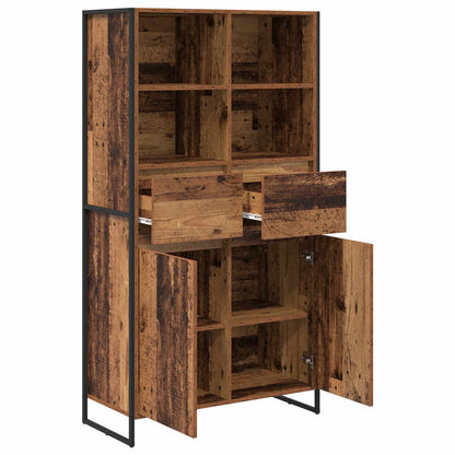 vidaXL Sideboard 2 pcs Altholz 81 x 36 x 150.5 cm Holzwerkstoff