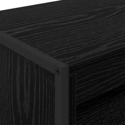 vidaXL Hohe Schränke 2 pcs Schwarz Eichen-Optik 79 x 36 x 200 cm