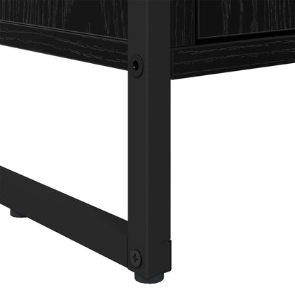 vidaXL Hohe Schränke 2 pcs Schwarz Eichen-Optik 79 x 36 x 200 cm