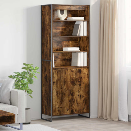 vidaXL Hohe Schränke 2 pcs Raucharbe 79 x 36 x 200 cm Holzwerkstoff