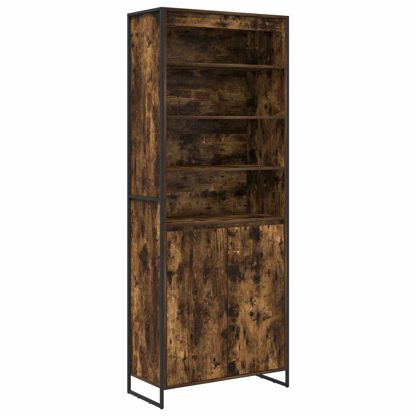 vidaXL Hohe Schränke 2 pcs Raucharbe 79 x 36 x 200 cm Holzwerkstoff