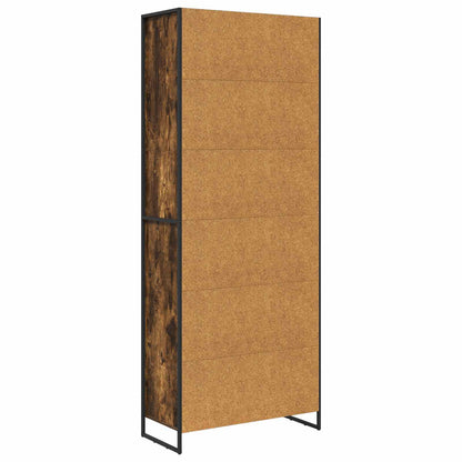 vidaXL Hohe Schränke 2 pcs Raucharbe 79 x 36 x 200 cm Holzwerkstoff