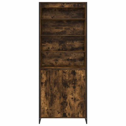 vidaXL Hohe Schränke 2 pcs Raucharbe 79 x 36 x 200 cm Holzwerkstoff