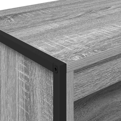 vidaXL Hohe Schränke 2 pcs Graues Sonoma 79 x 36 x 200 cm