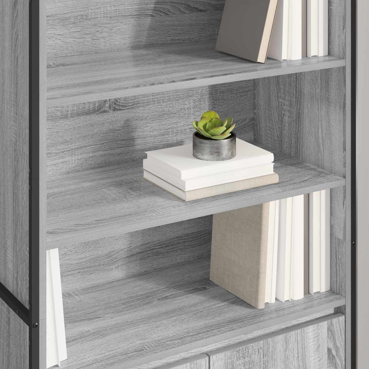 vidaXL Hohe Schränke 2 pcs Graues Sonoma 79 x 36 x 200 cm
