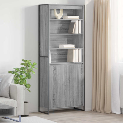 vidaXL Hohe Schränke 2 pcs Graues Sonoma 79 x 36 x 200 cm