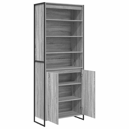 vidaXL Hohe Schränke 2 pcs Graues Sonoma 79 x 36 x 200 cm
