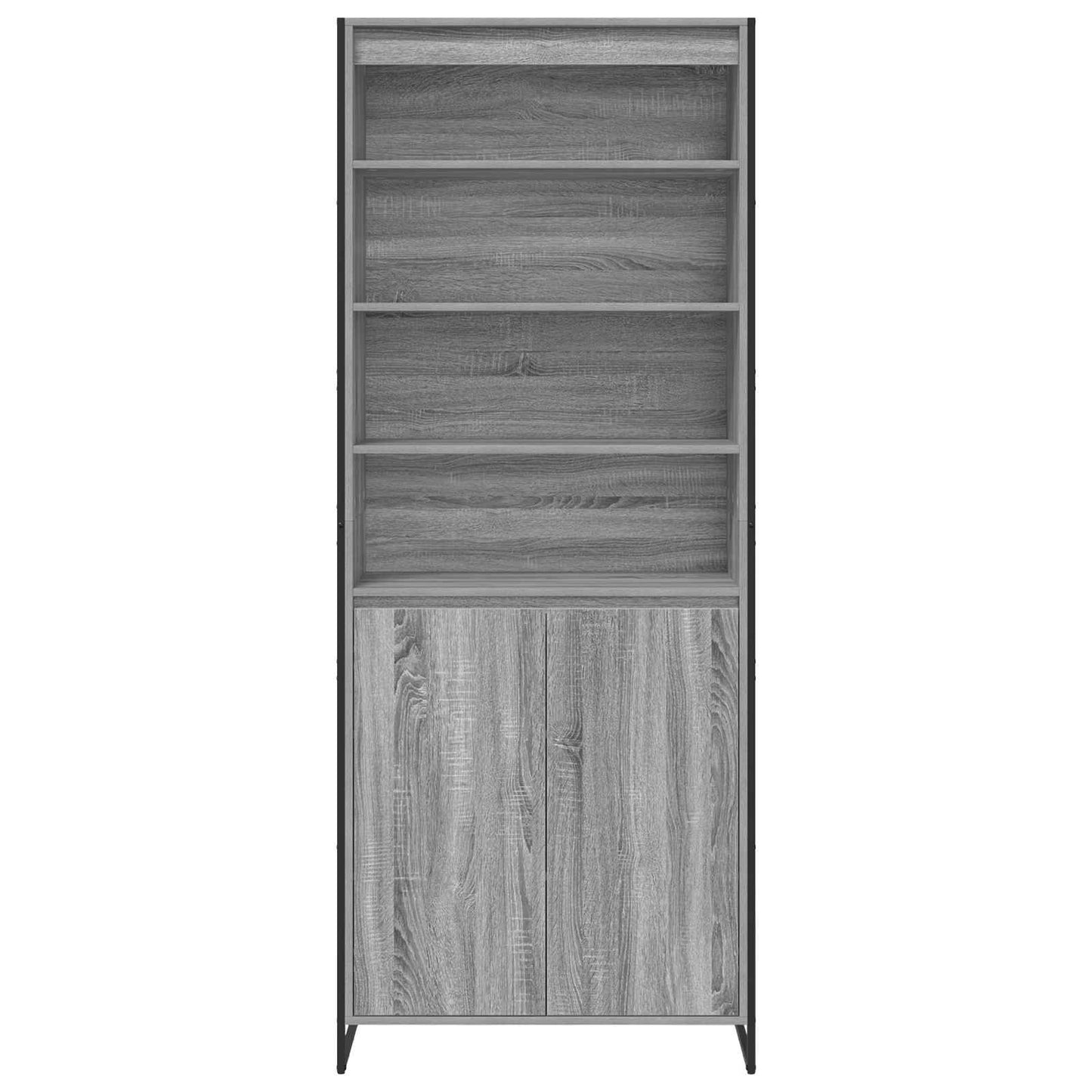 vidaXL Hohe Schränke 2 pcs Graues Sonoma 79 x 36 x 200 cm