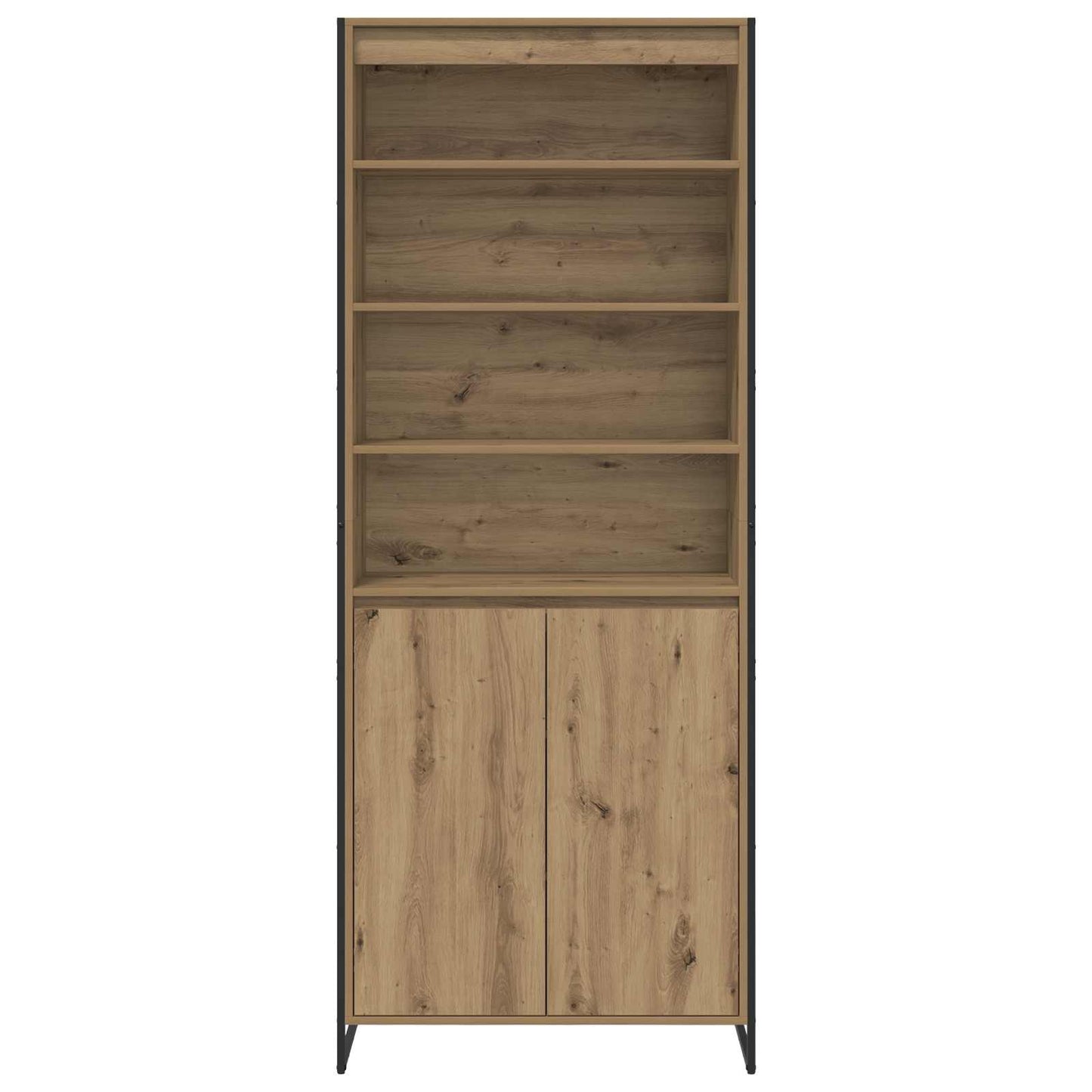 vidaXL Hohe Schränke 2 pcs Kunsthandwerk Eiche 79 x 36 x 200 cm