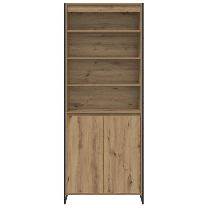 vidaXL Hohe Schränke 2 pcs Kunsthandwerk Eiche 79 x 36 x 200 cm