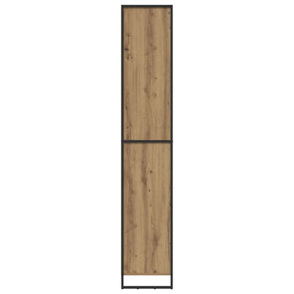 vidaXL Hohe Schränke 2 pcs Kunsthandwerk Eiche 79 x 36 x 200 cm