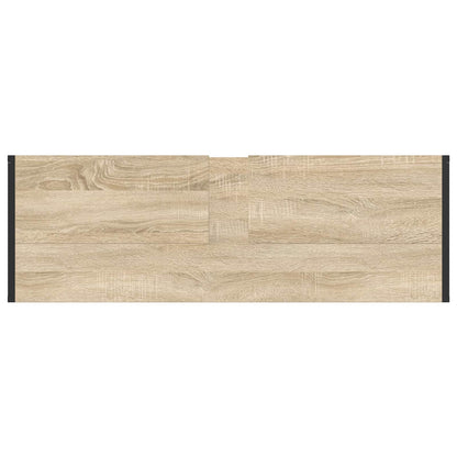 Badezimmermöbel-Set mit Schubladen Sonoma-Eiche Holzwerkstoff