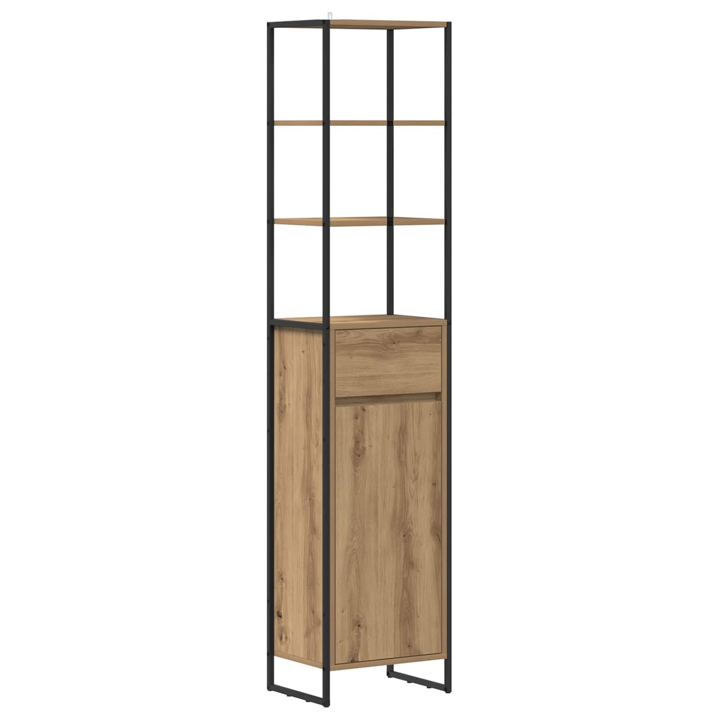 vidaXL Badezimmermöbel-Set mit Schubladen Artisan-Eiche Holzwerkstoff