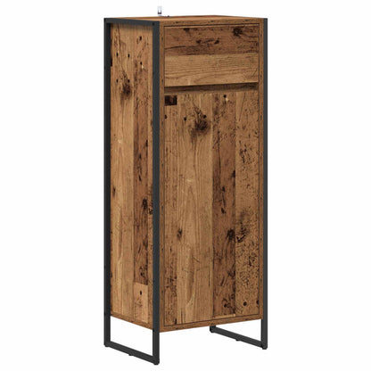 vidaXL Badezimmermöbel-Set mit Schubladen Altholz Holzwerkstoff