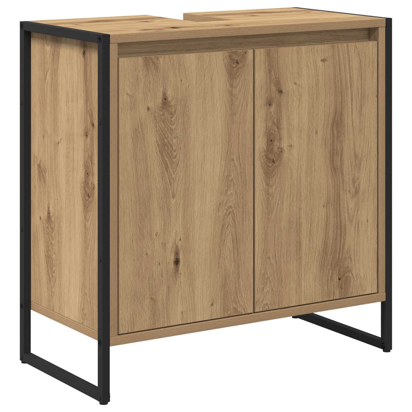 vidaXL Badezimmermöbel-Set mit Schubladen Artisan-Eiche Holzwerkstoff