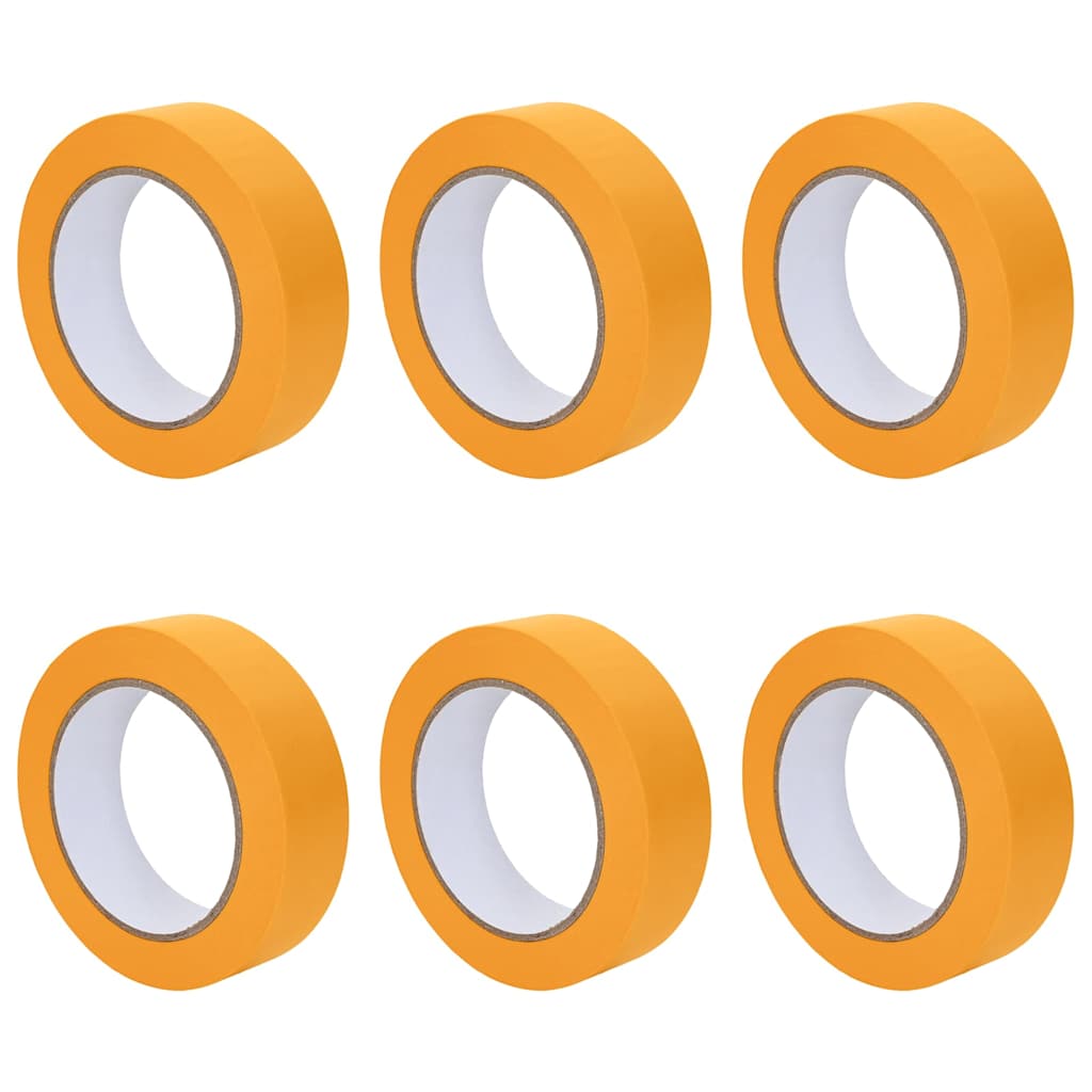 Malerklebebänder 6 pcs Gelb 25mm x 50m Papier