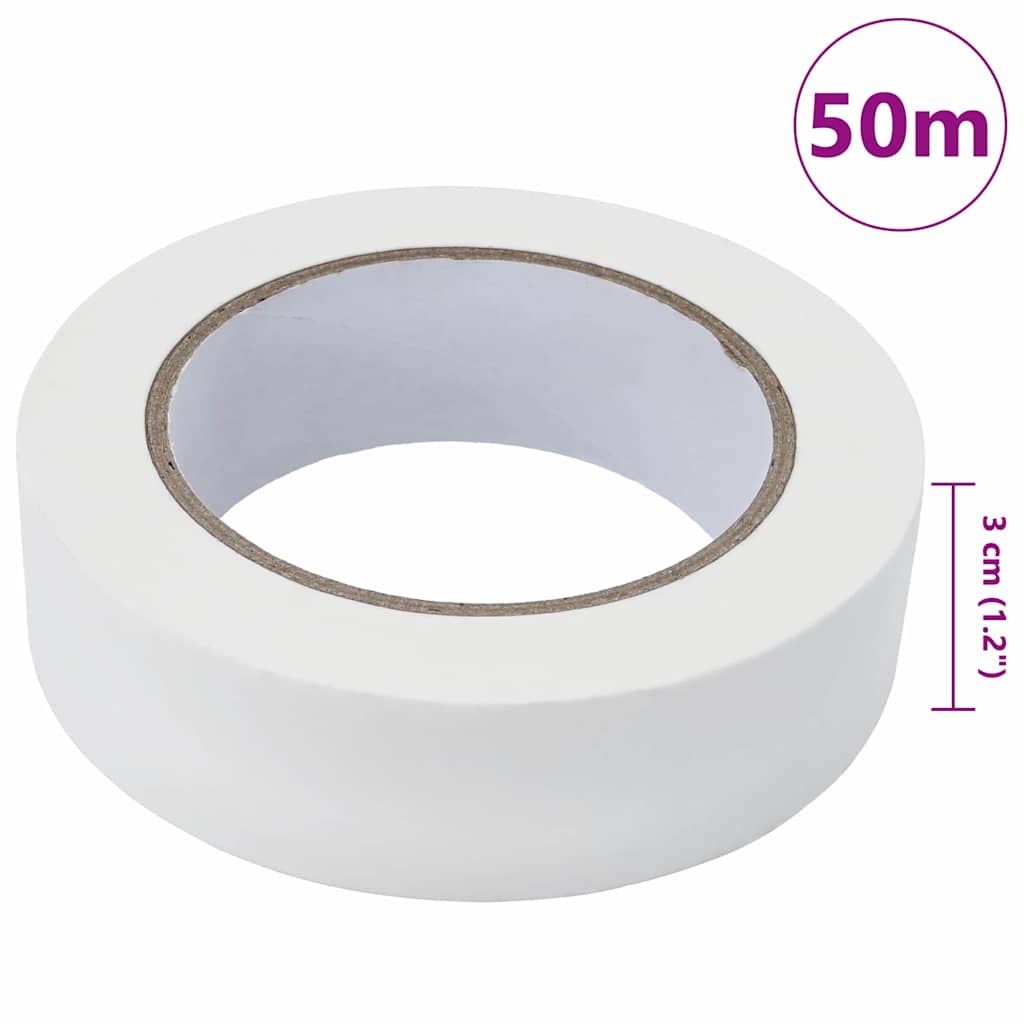 Malerklebebänder 50 pcs Weiß 30 mm x 50 m Papier