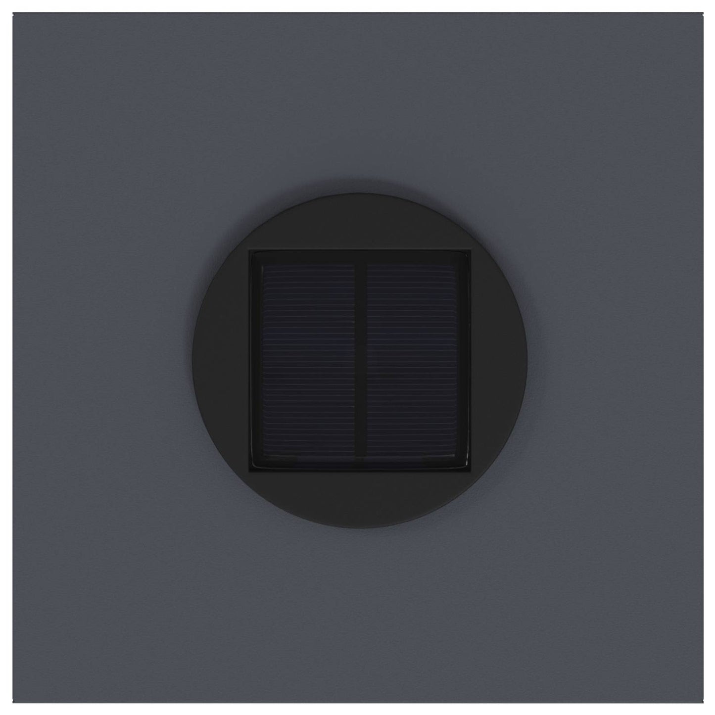 Solar LED Wegeleuchte 2 pcs Anthrazit Kalt gewalzter Stahl