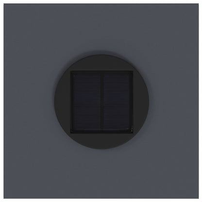 Solar LED Wegeleuchte 2 pcs Anthrazit Kalt gewalzter Stahl