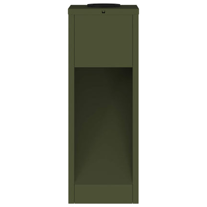 Solar LED Wegeleuchte 2 pcs Olive Grün Kalt gewalzter Stahl