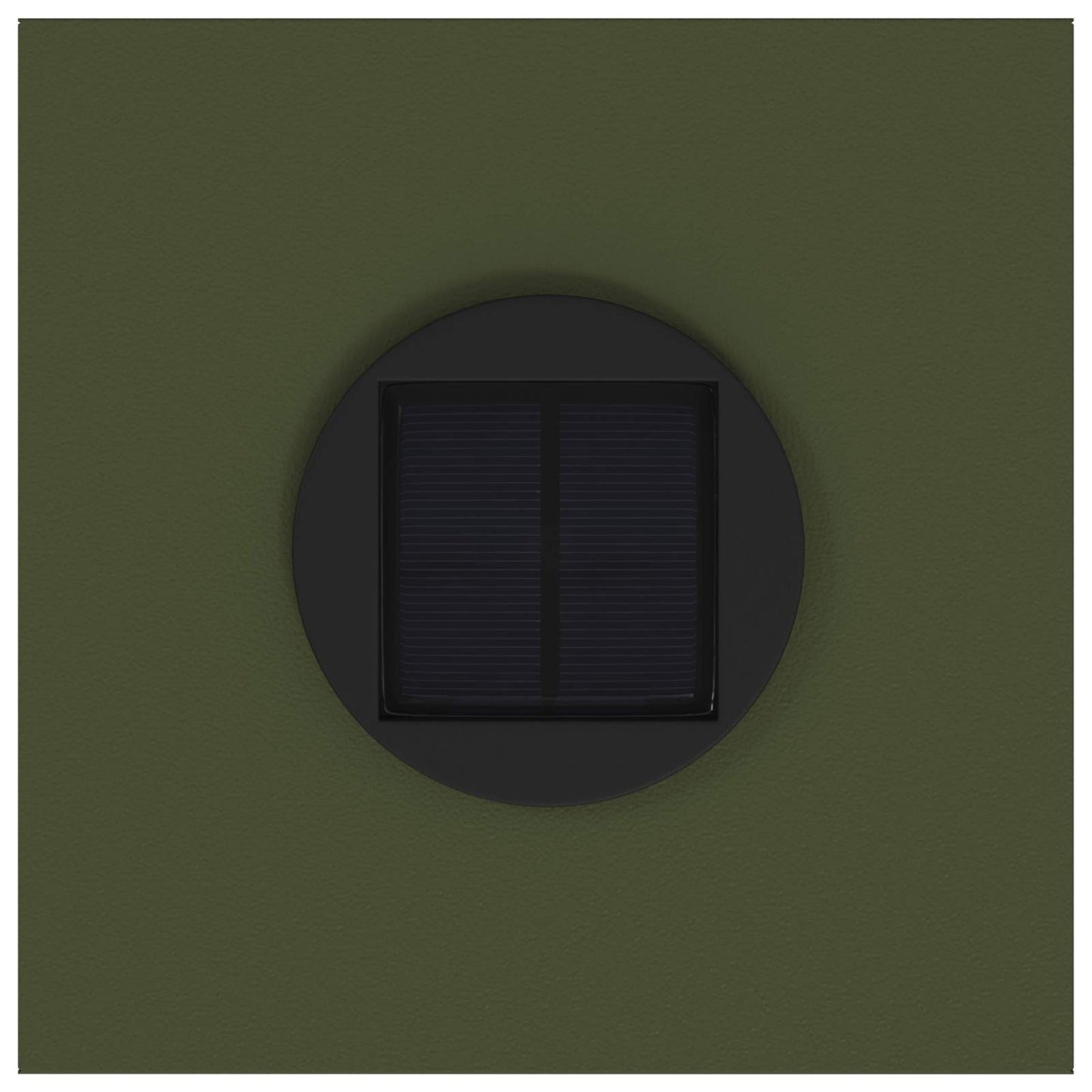 Solar LED Wegeleuchte 2 pcs Olive Grün Kalt gewalzter Stahl