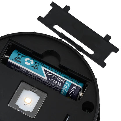 Solar LED Wegeleuchte 2 pcs Silber Galvanisiert