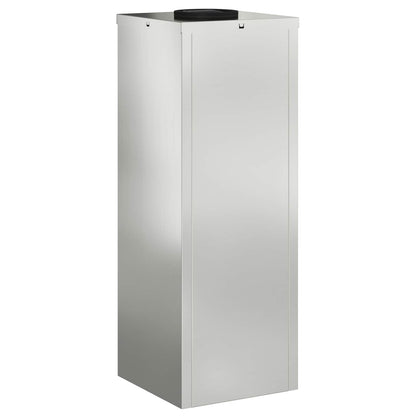 Solar LED Wegeleuchte 2 pcs Silber Galvanisiert