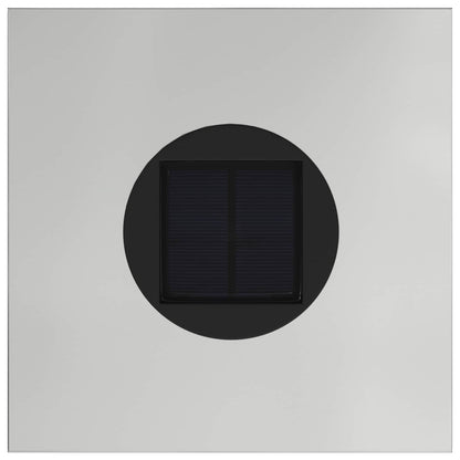 Solar LED Wegeleuchte 2 pcs Silber Galvanisiert