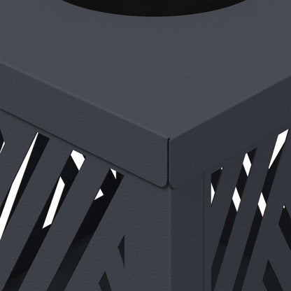 Solar LED Weg Licht 2 pcs Anthrazit Kalt gewalzter Stahl