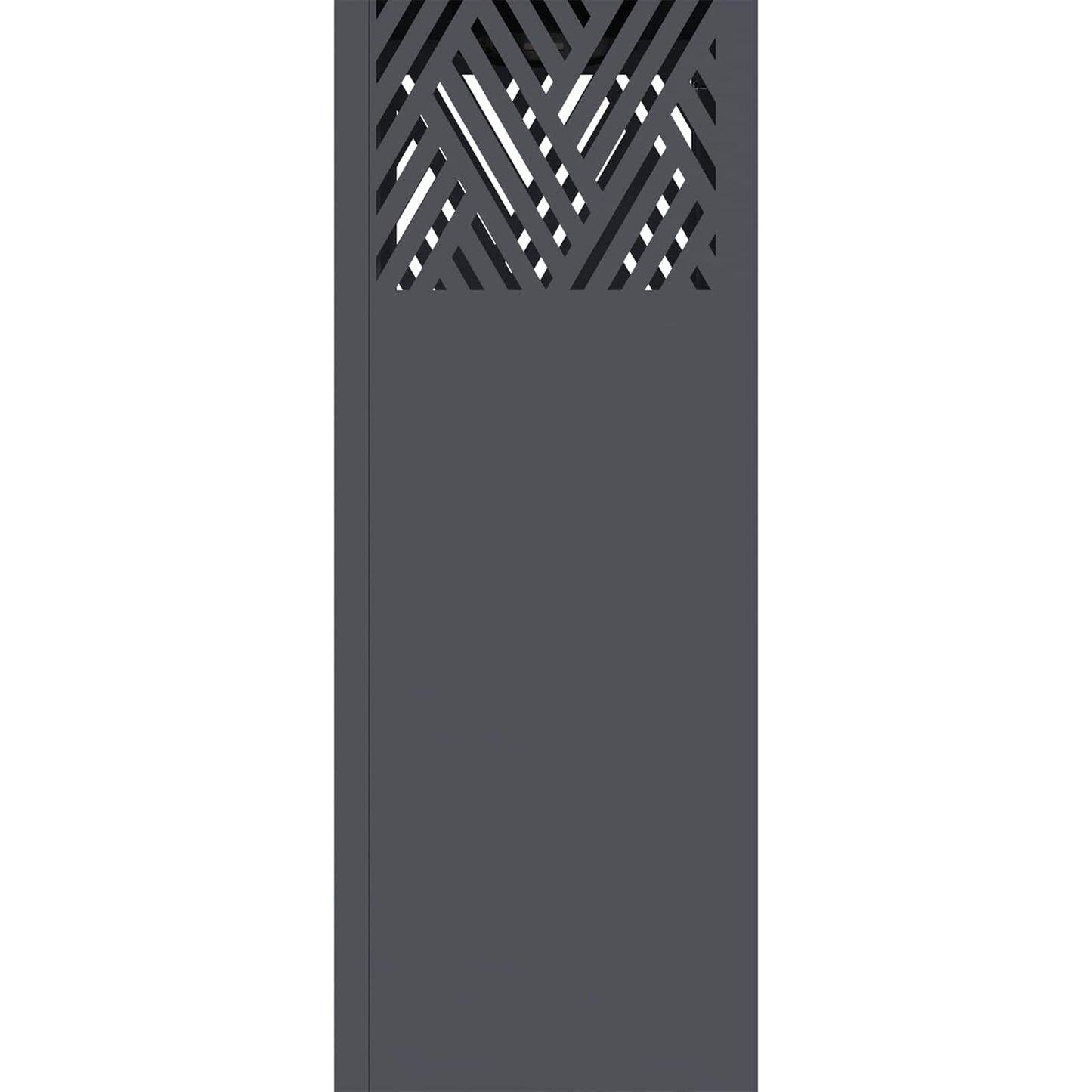 Solar LED Weg Licht 2 pcs Anthrazit Kalt gewalzter Stahl