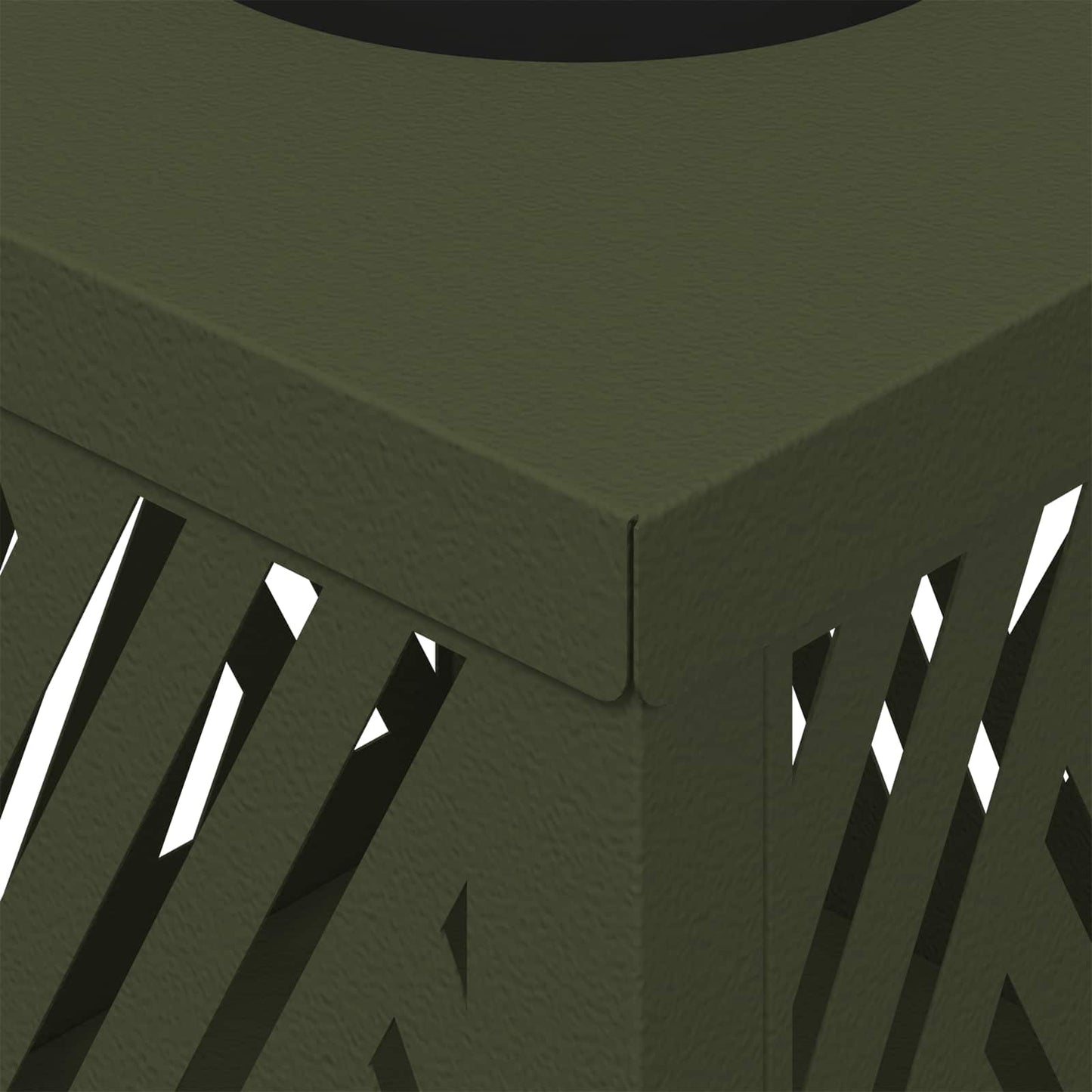 Solar LED Weg Licht 2 pcs Olive Grün Kalt gewalzter Stahl