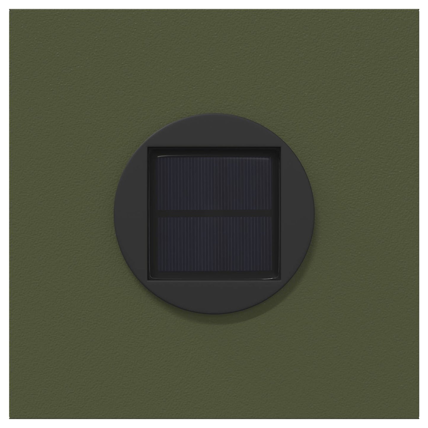 Solar LED Weg Licht 2 pcs Olive Grün Kalt gewalzter Stahl