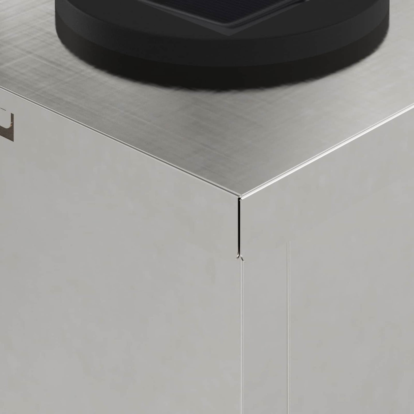 Solar LED Weg Licht 2 pcs Silber Edelstahl