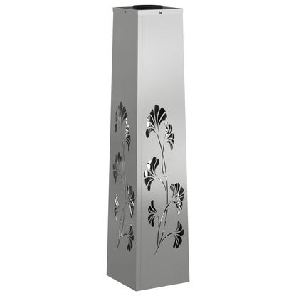 Solar LED Weg Licht 2 pcs Silber Galvanisiertes Stahl