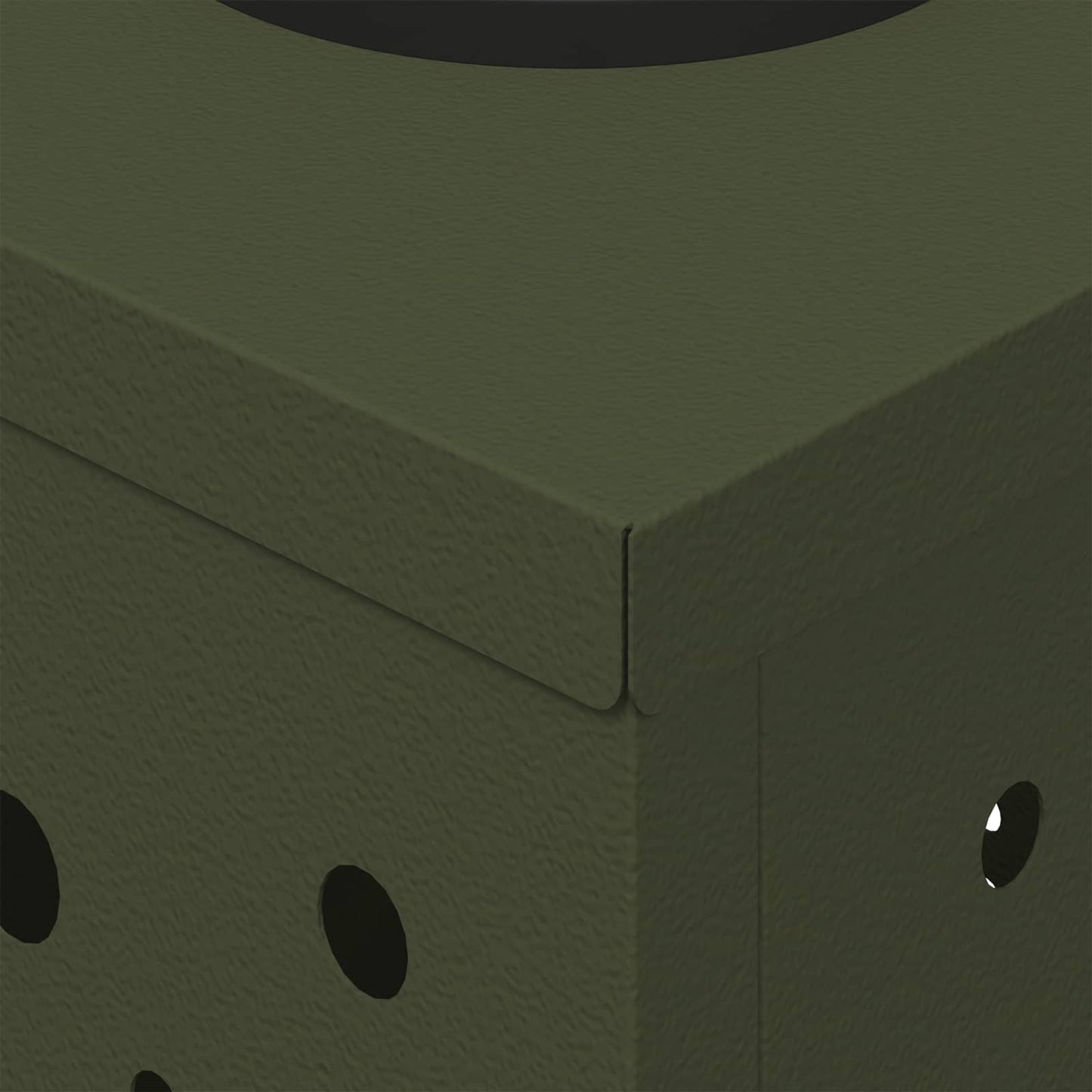 Solar LED Weg Licht 2 pcs Olive Grün Kalt gewalzter Stahl