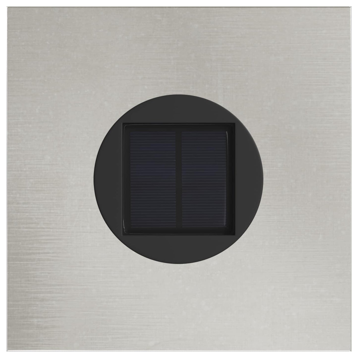 Solar LED Weg Licht 2 pcs Silber Edelstahl