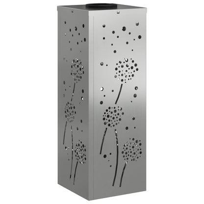 Solar LED Weg Licht 2 pcs Silber Galvanisiertes Stahl