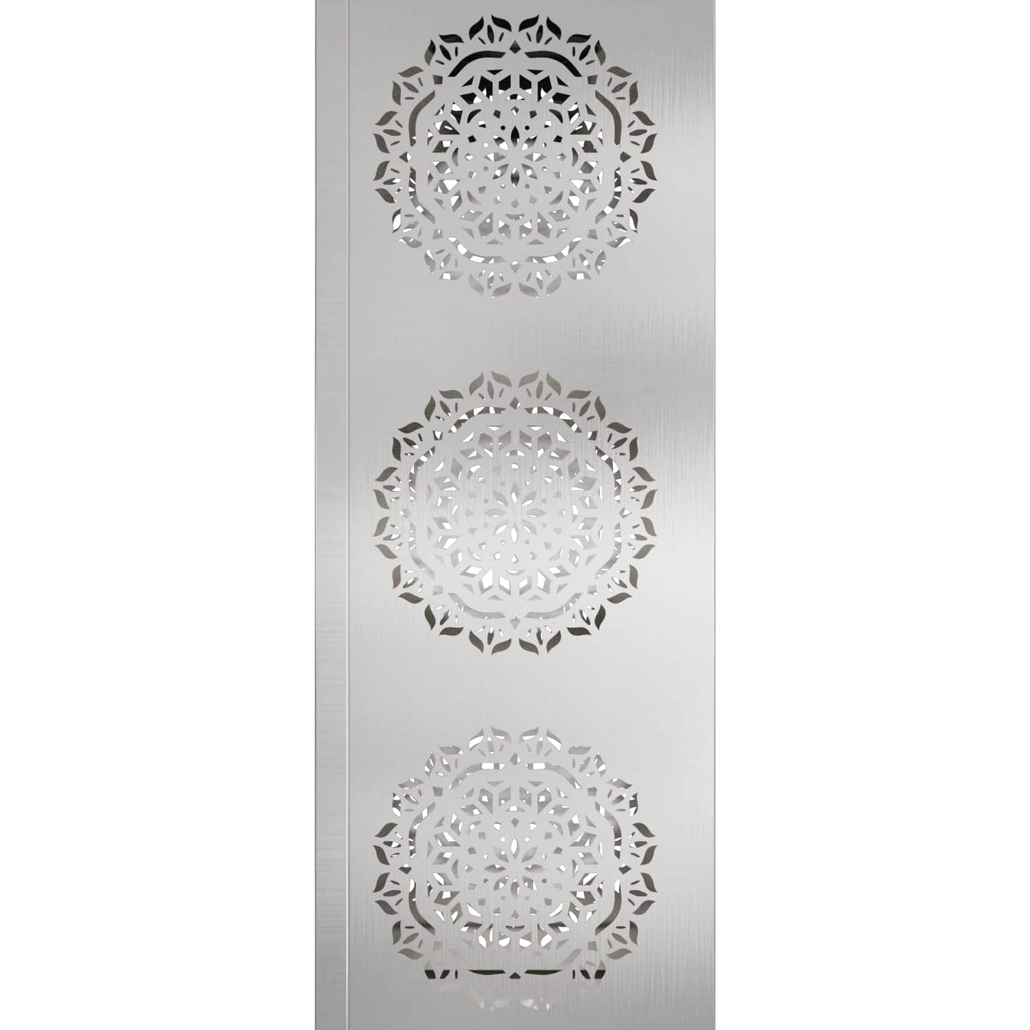 Solar LED Weg Licht 2 pcs Silber Edelstahl