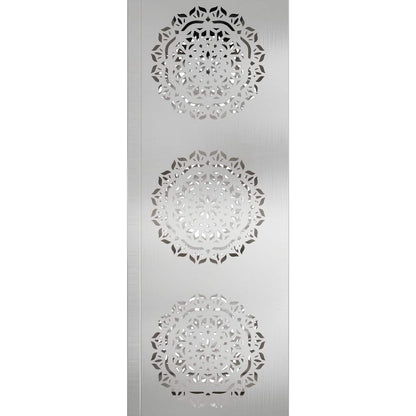 Solar LED Weg Licht 2 pcs Silber Edelstahl