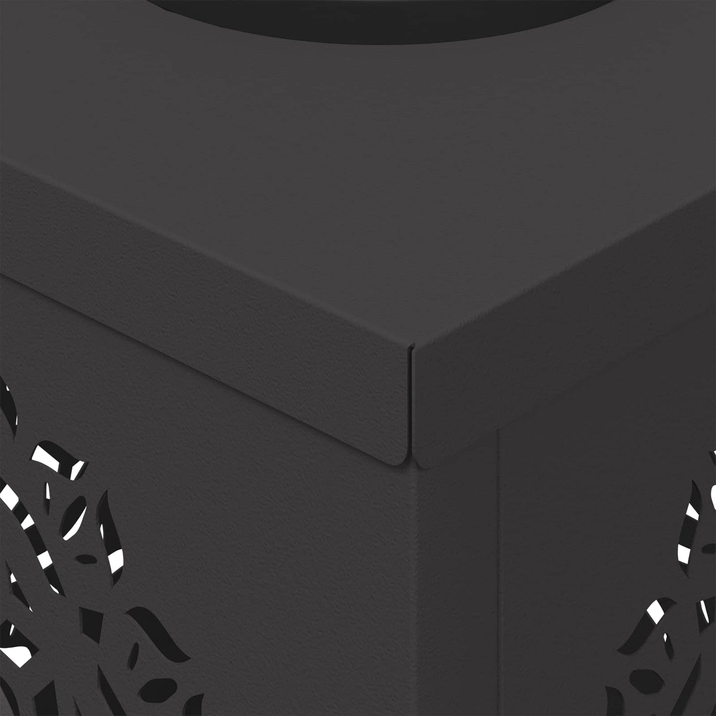 Solar LED Weg Licht 2 pcs Schwarz Kalt gewalzter Stahl