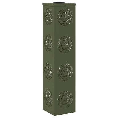 Solar LED Weg Licht 2 pcs Olive Grün Kalt gewalzter Stahl