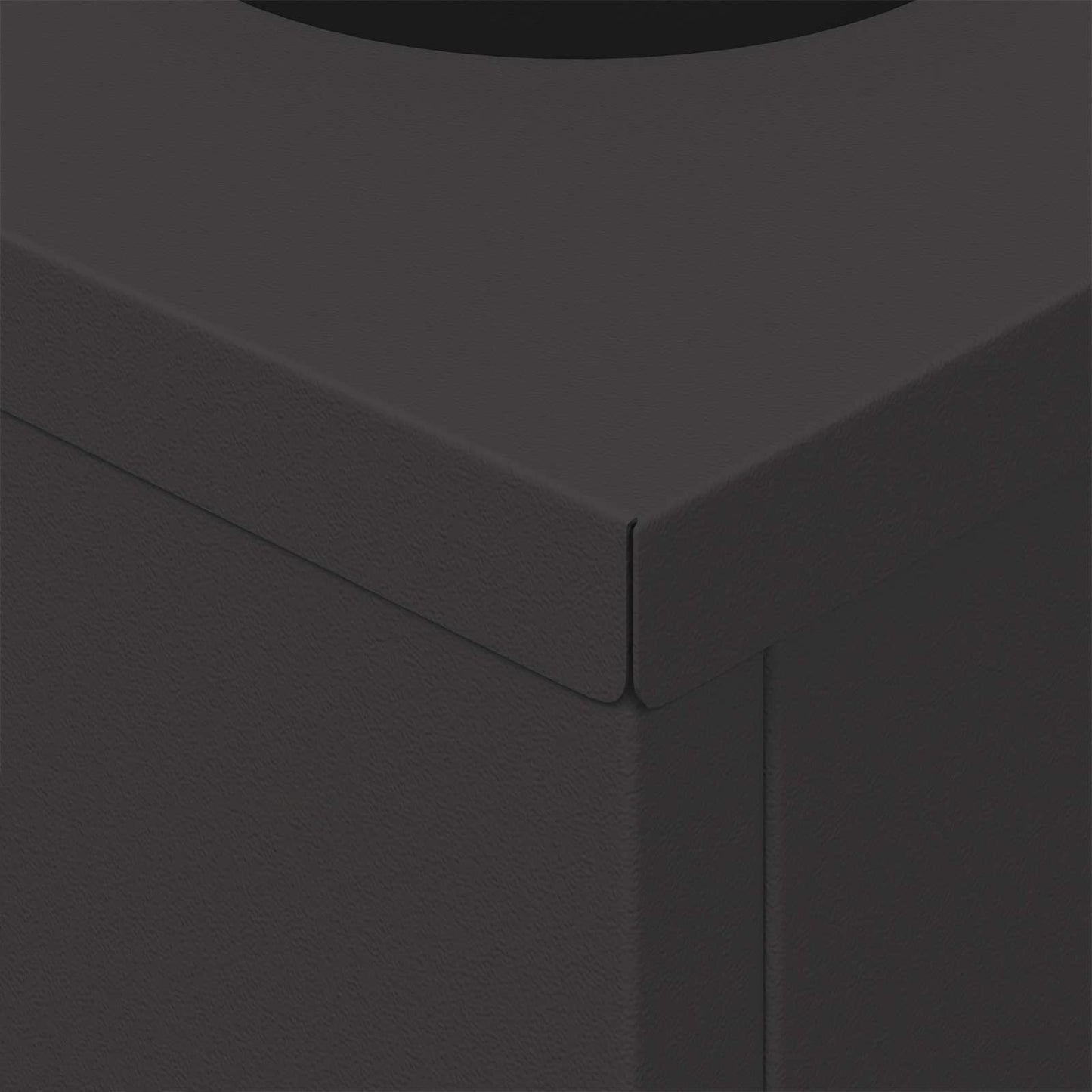 Solar LED Weg Licht 2 pcs Schwarz Kalt gewalzter Stahl