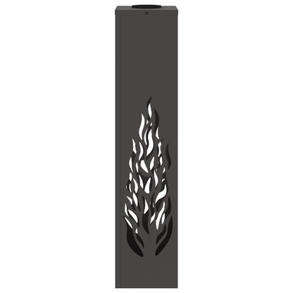 Solar LED Weg Licht 2 pcs Schwarz Kalt gewalzter Stahl