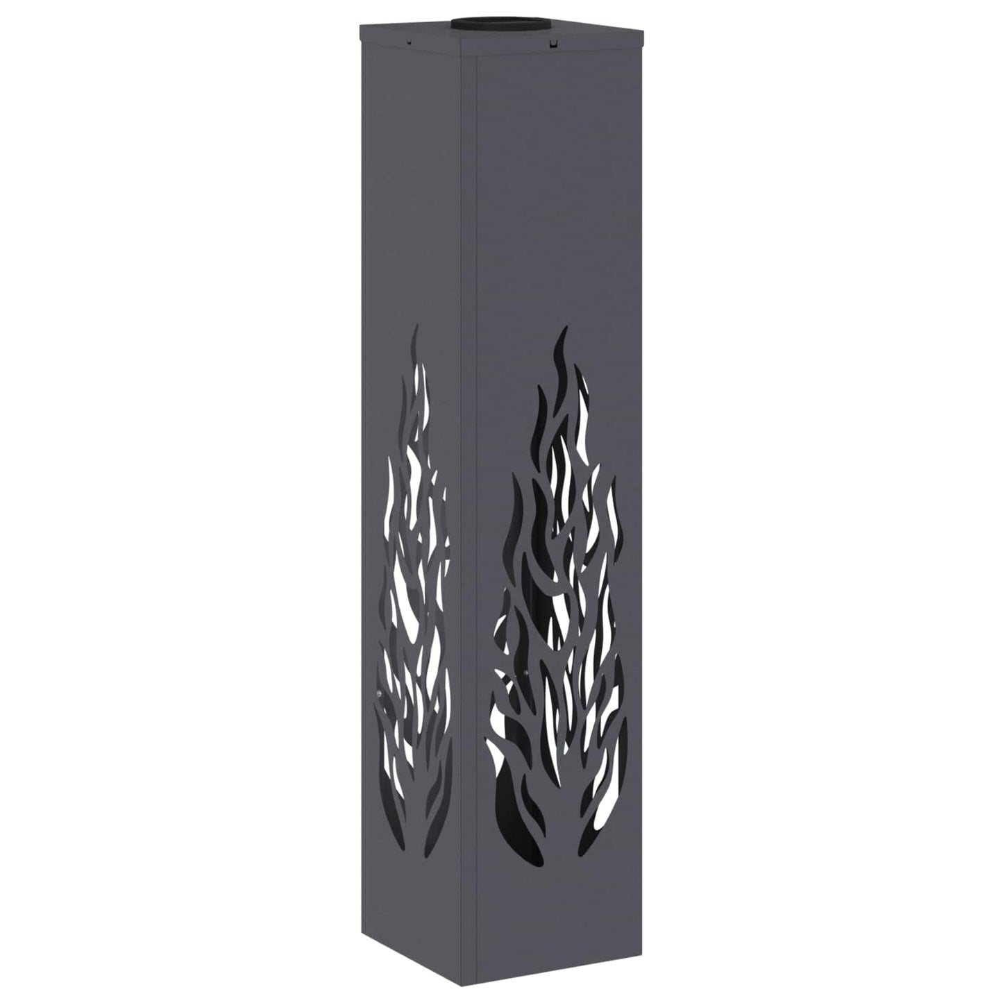 Solar LED Weg Licht 2 pcs Anthrazit Kalt gewalzter Stahl